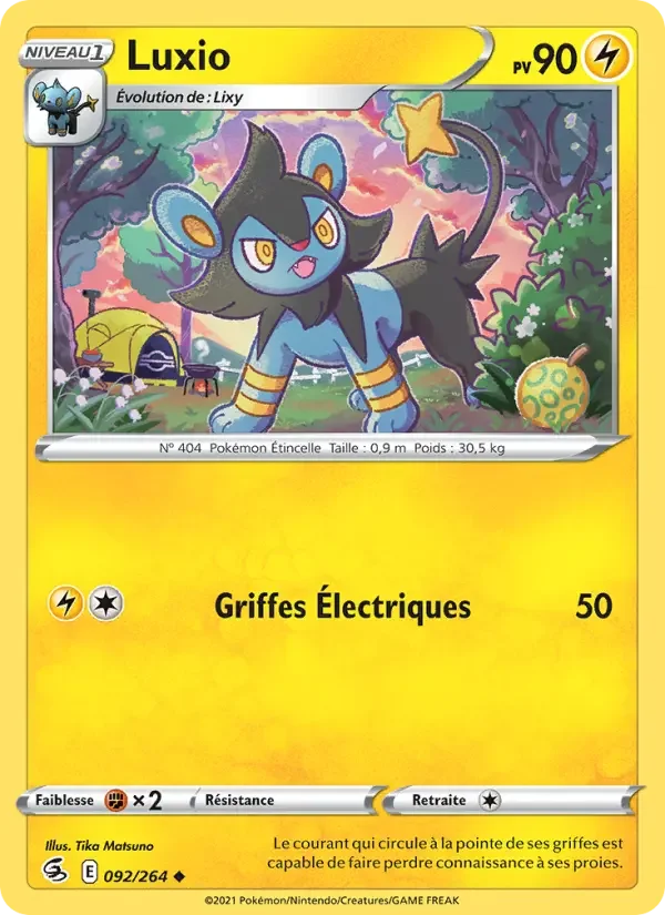 Carte Pokémon Luxio — Poing de Fusion