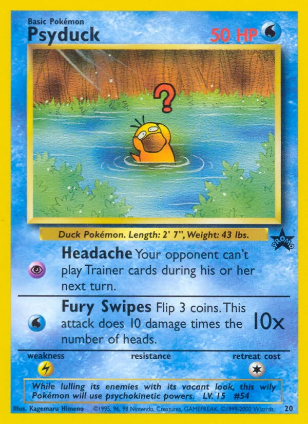 Carte Pokémon Psykokwak — Promos Wizards