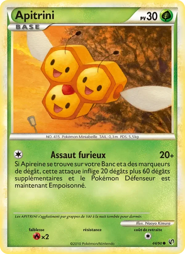Carte Pokémon Apitrini — Indomptable