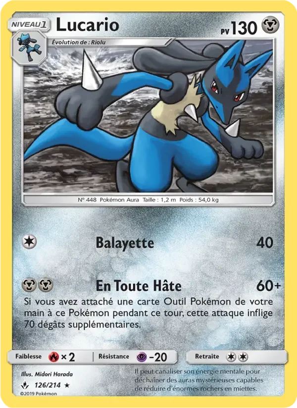 Carte Pokémon Lucario — Alliance Infaillible
