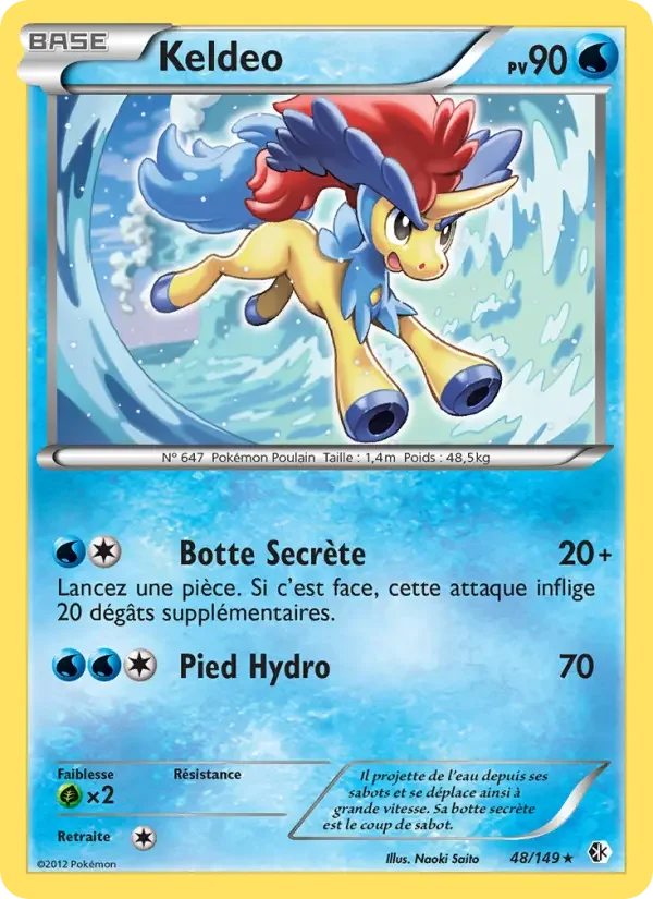 Carte Pokémon Keldeo — Frontières Franchies
