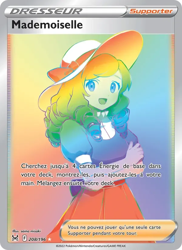 Carte Pokémon Mademoiselle — Origine Perdue
