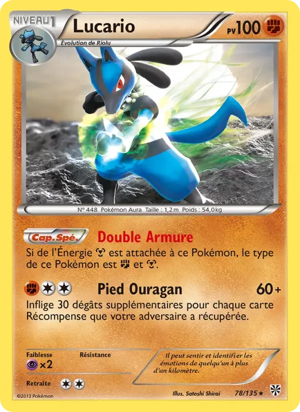 Carte Pokémon Lucario — Tempête Plasma