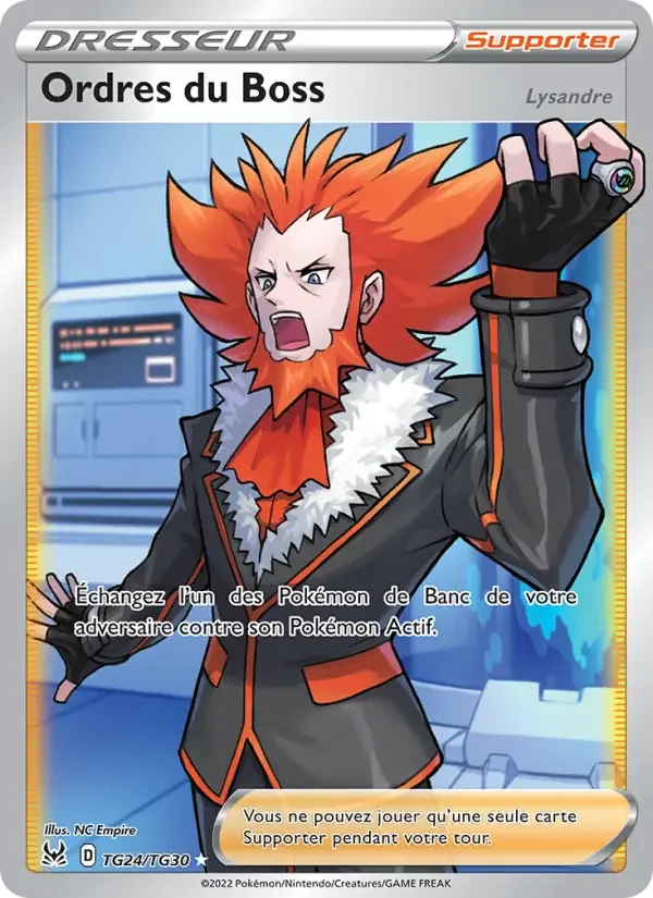 Carte Pokémon Ordres du Boss — Origine Perdue