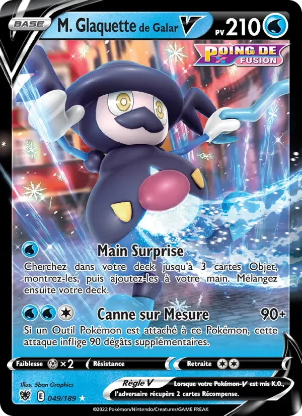 Carte Pokémon M. Glaquette de Galar V — Astres Radieux