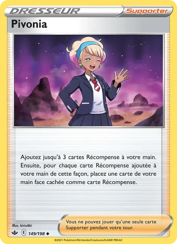 Carte Pokémon Pivonia — Règne de Glace
