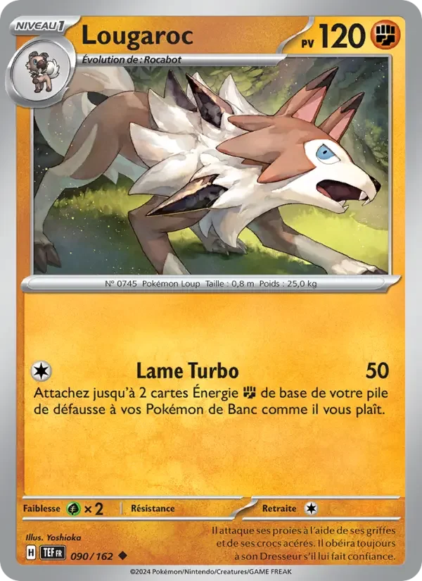 Carte Pokémon Lougaroc — Forces Temporelles