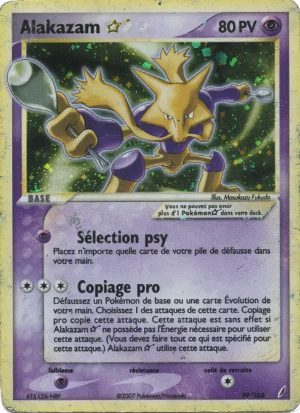Carte Pokémon Alakazam — Gardiens de Cristal