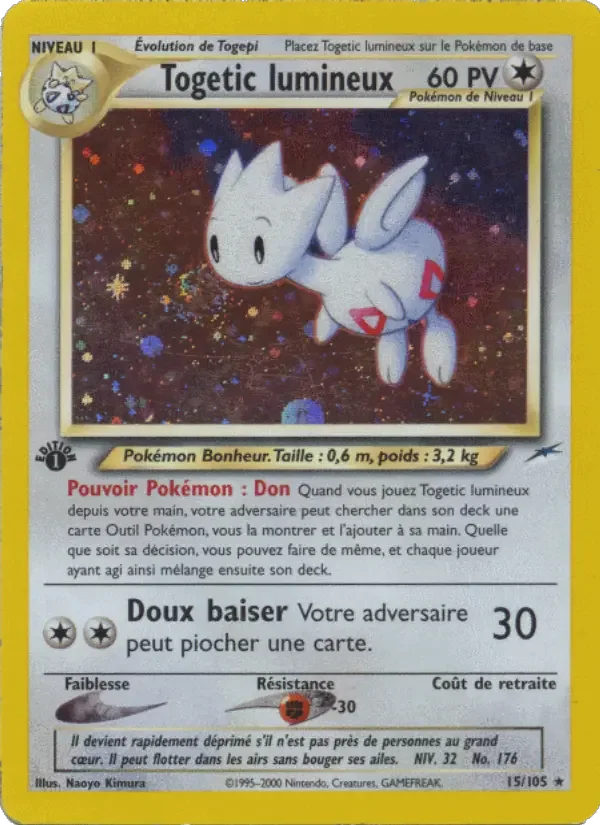 Carte Pokémon Togetic lumineux — Neo Destiny