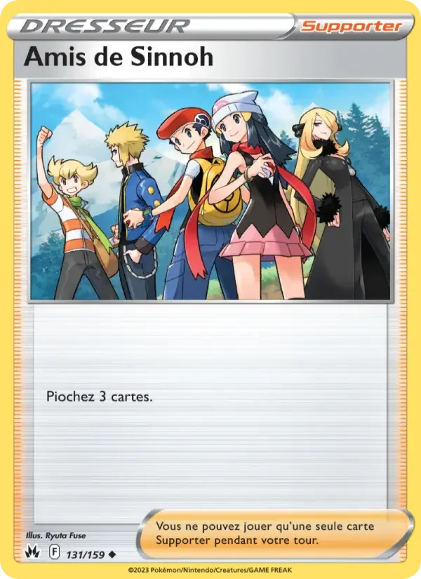 Carte Pokémon Amis de Sinnoh — Zénith Suprême