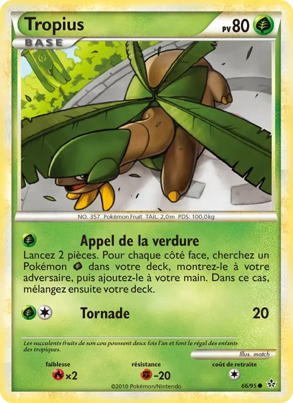 Carte Pokémon Tropius — Déchaînement