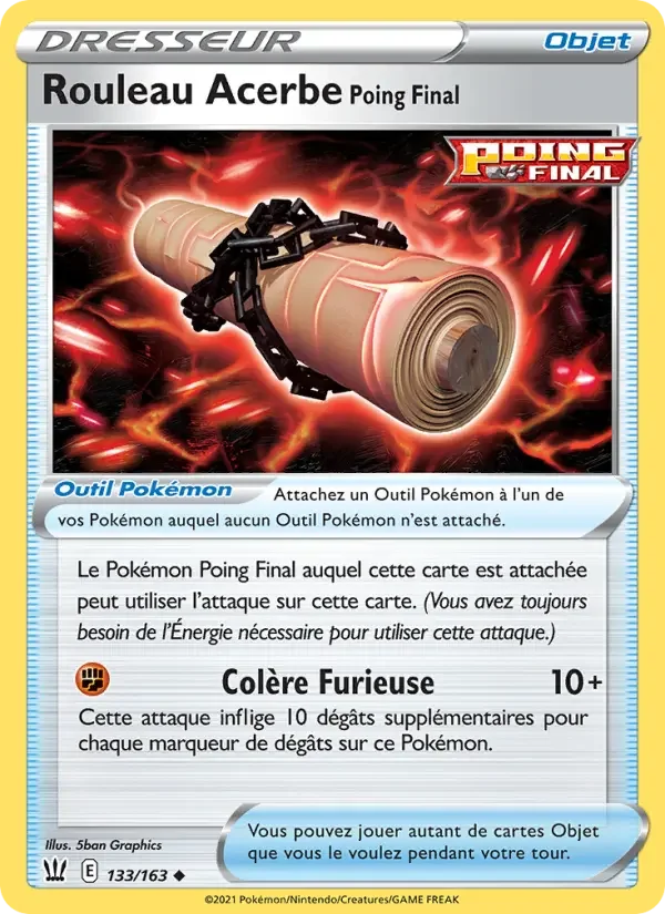 Carte Rouleau Acerbe Poing Final