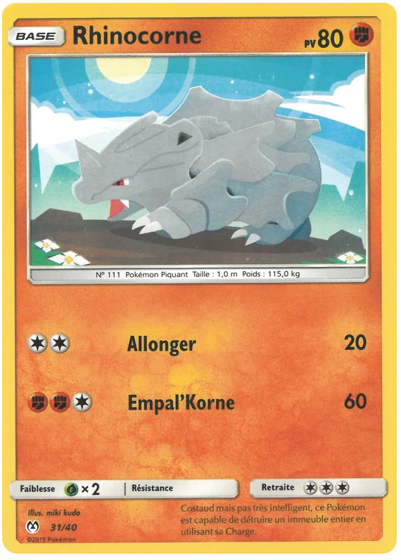 Carte Rhinocorne