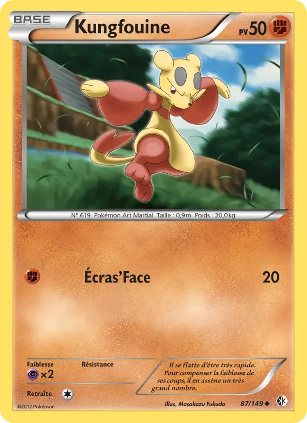 Carte Pokémon Kungfouine — Frontières Franchies