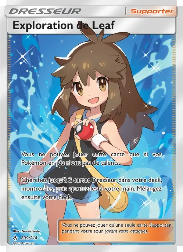 Carte Pokémon Exploration de Leaf — Alliance Infaillible