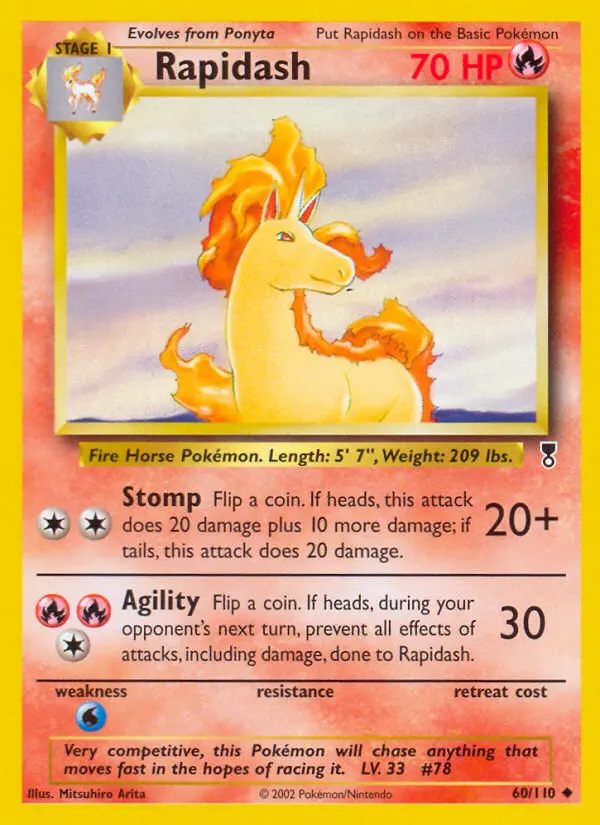 Carte Pokémon Galopa — Legendary Collection