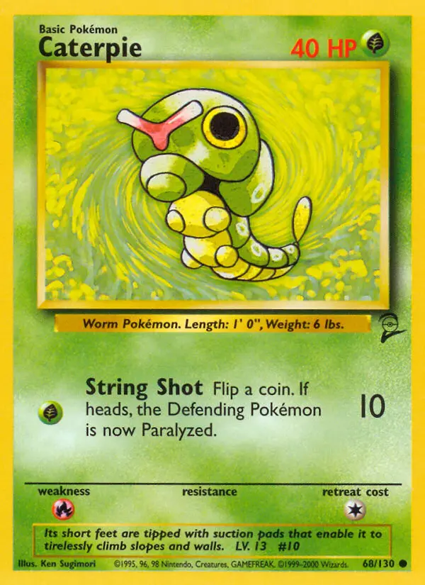 Carte Pokémon Chenipan — Base Set 2