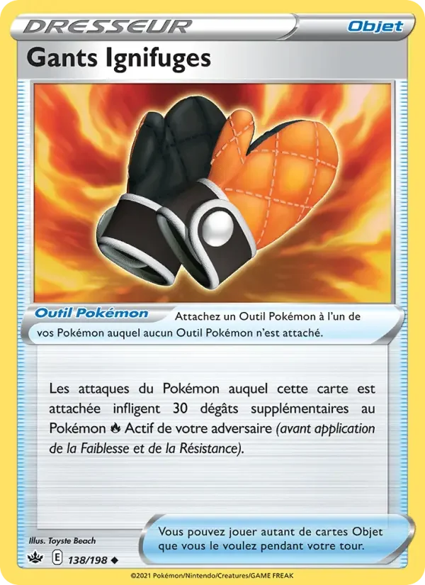 Carte Gants Ignifuges