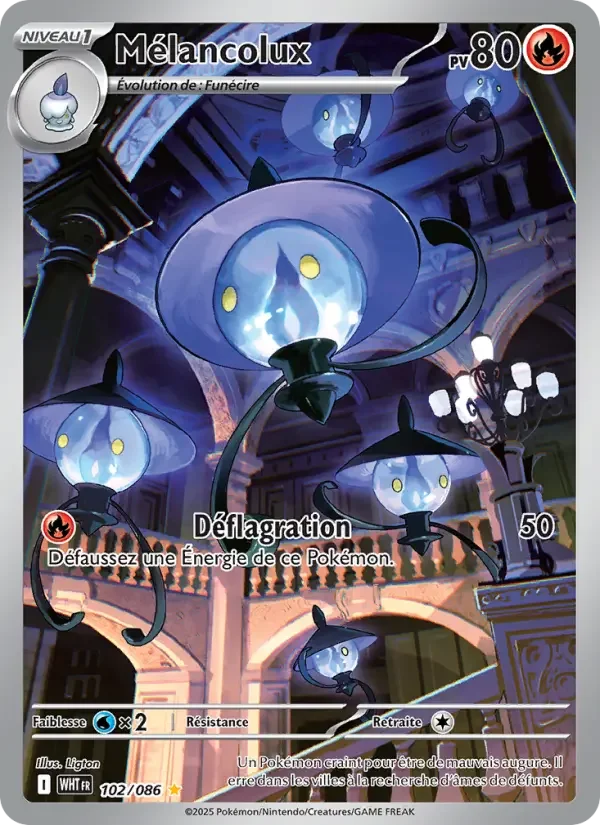 Carte Pokémon Mélancolux — Flamme Blanche