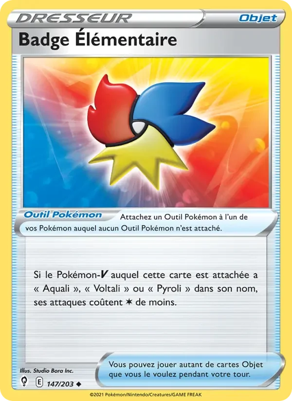 Carte Badge Élémentaire