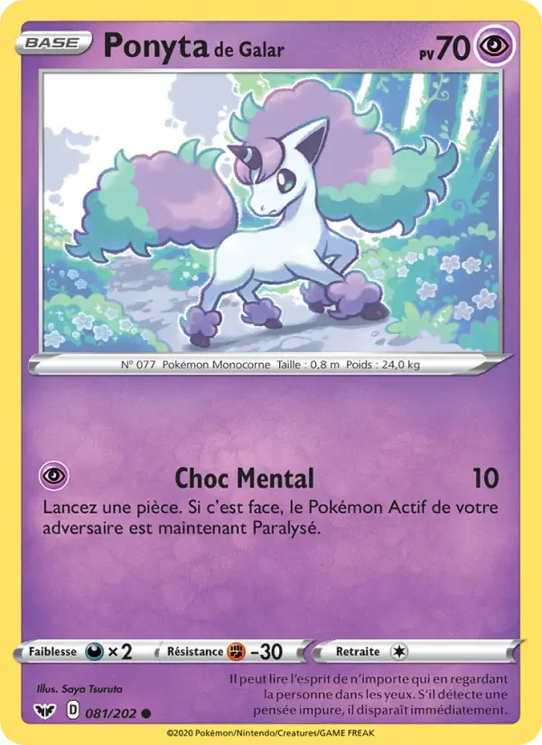 Carte Ponyta de Galar