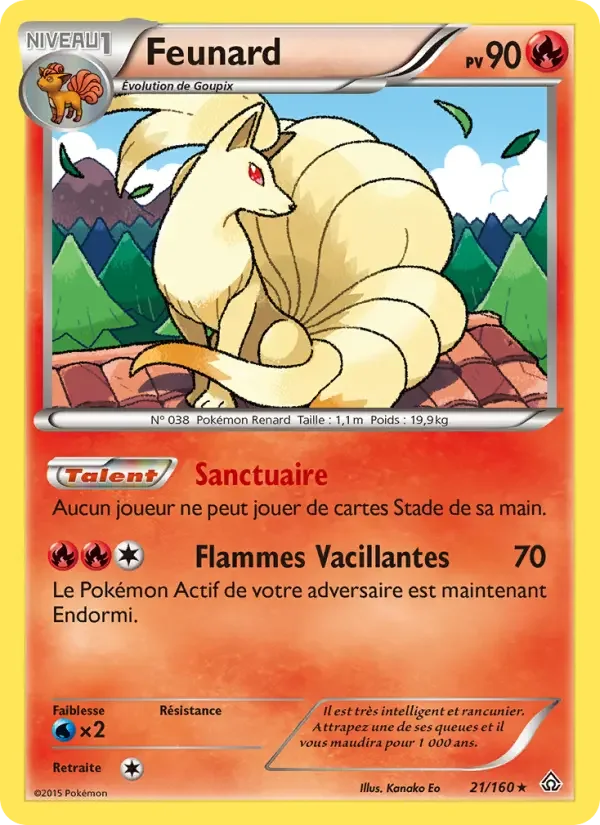 Carte Pokémon Feunard — Primo-Choc