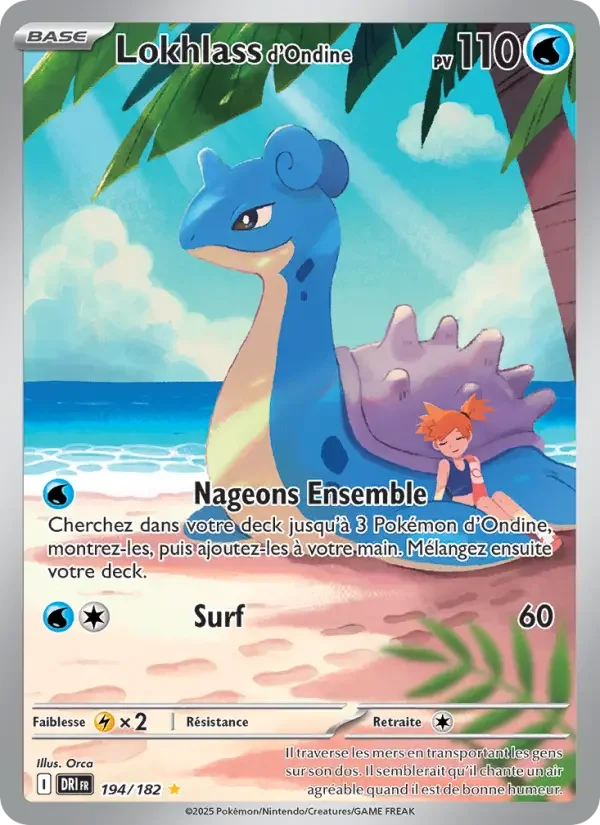 Carte Pokémon Lokhlass d'Ondine — Rivalités Destinées