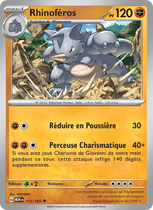 Carte Rhinoféros