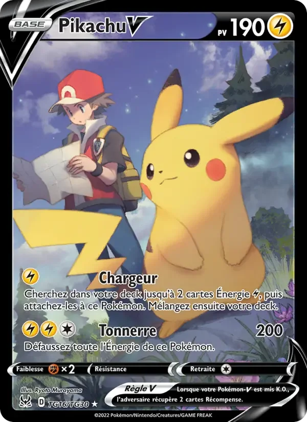 Carte Pokémon Pikachu V — Origine Perdue
