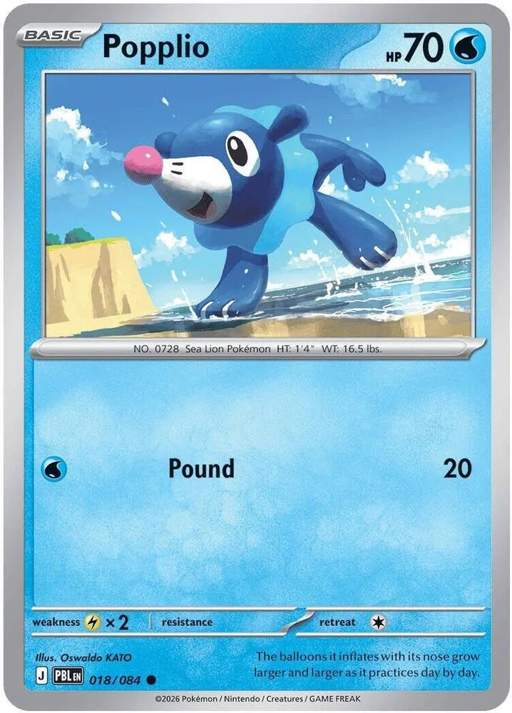 Carte Pokémon Popplio — Nuit Noire