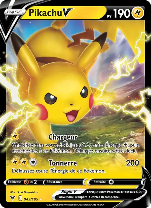 Carte Pikachu V