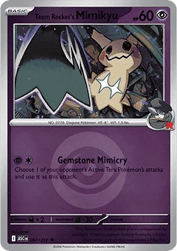 Carte Mimiqui de la Team Rocket