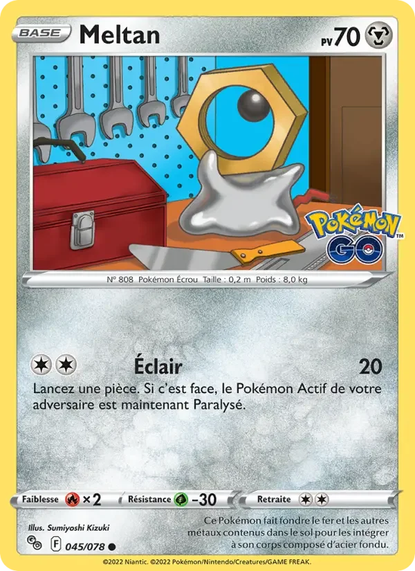 Carte Pokémon Meltan — Pokémon GO