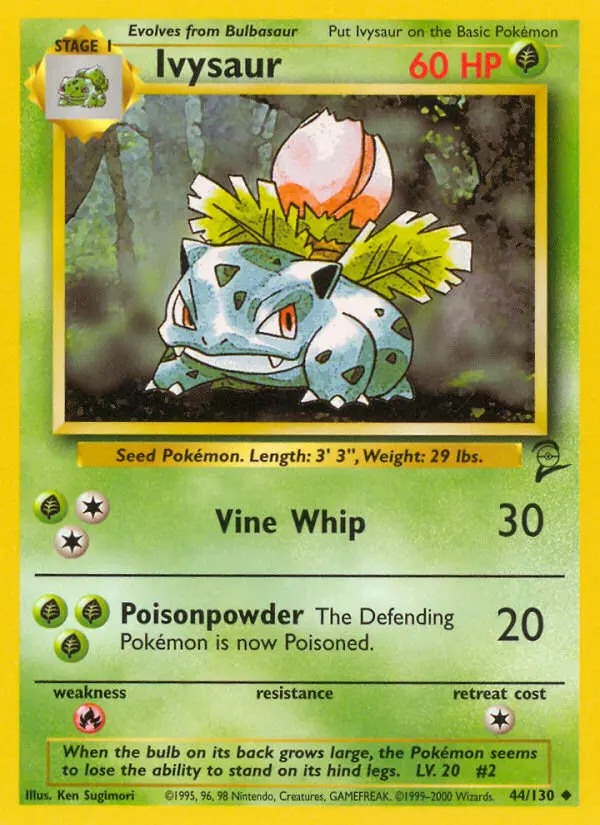 Carte Pokémon Herbizarre — Base Set 2