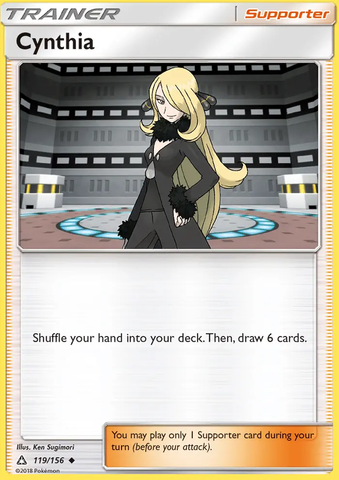 Carte Pokémon Cynthia — Promos Épée et Bouclier