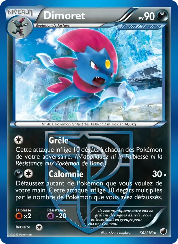 Carte Pokémon Dimoret — Glaciation Plasma