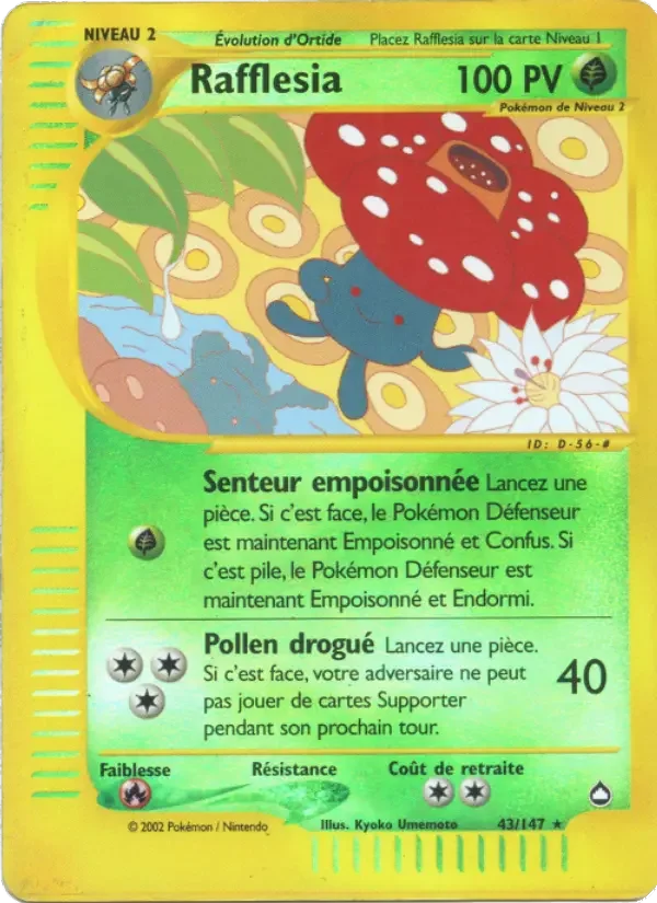 Carte Pokémon Rafflesia — Aquapolis