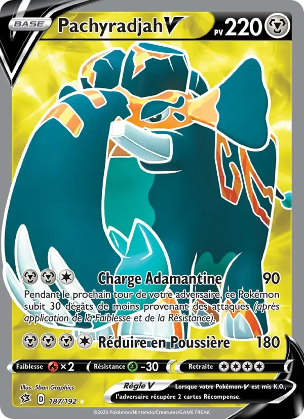 Carte Pokémon Pachyradjah V — Clash des Rebelles