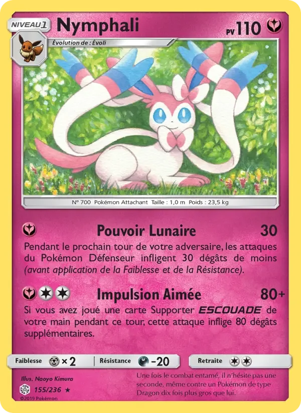 Carte Pokémon Nymphali — Éclipse Cosmique