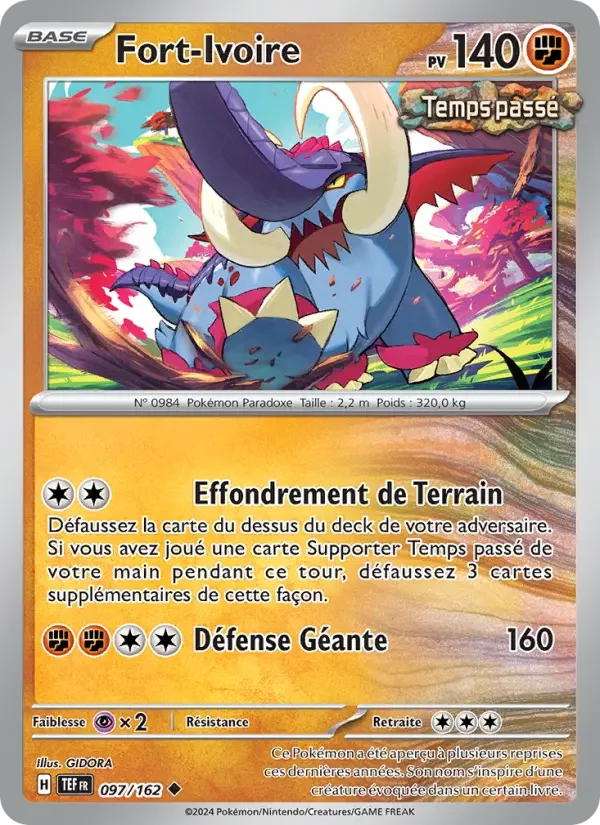 Carte Pokémon Fort-Ivoire — Forces Temporelles