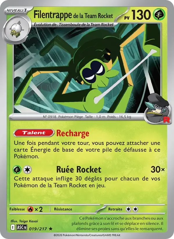 Carte Filentrappe de la Team Rocket