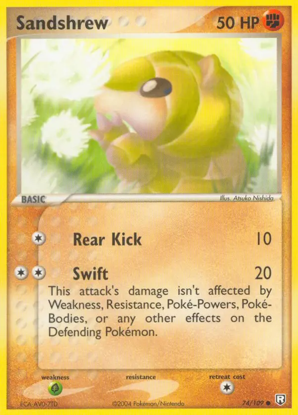 Carte Pokémon Sabelette — EX Team Rocket Returns