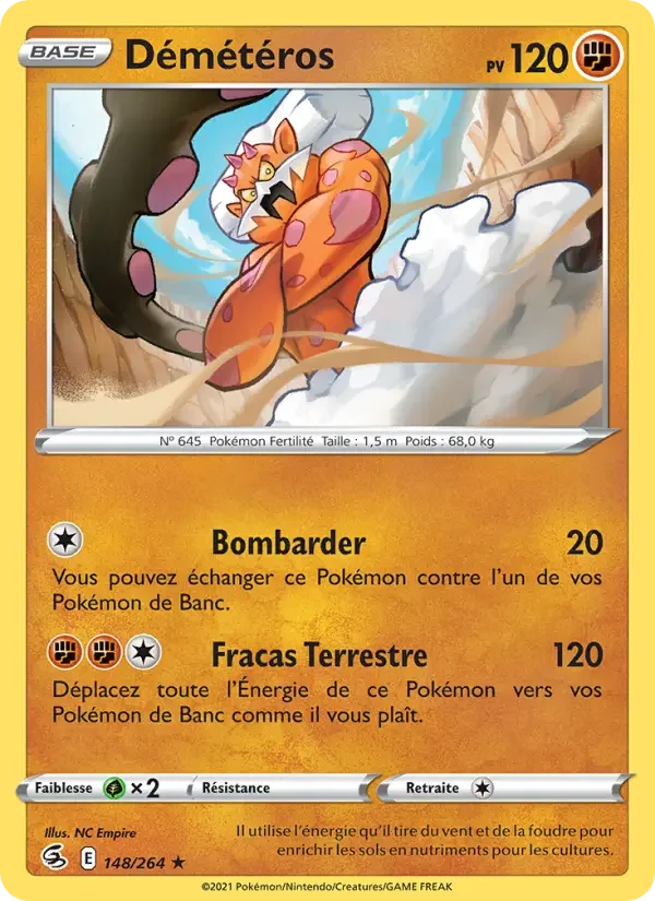 Carte Pokémon Démétéros — Poing de Fusion