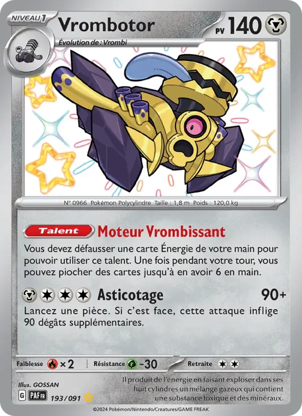 Carte Pokémon Vrombotor — Destinées de Paldea