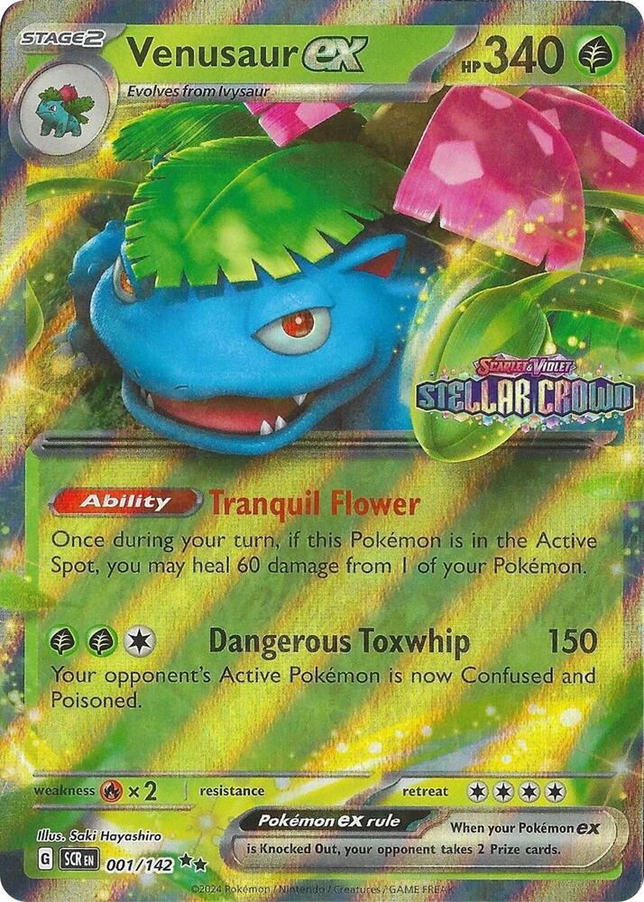 Carte Pokémon Florizarre-ex — Couronne Stellaire