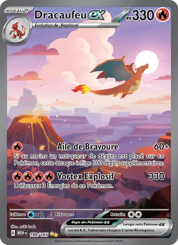 Carte Pokémon Dracaufeu-ex — Pokémon 151
