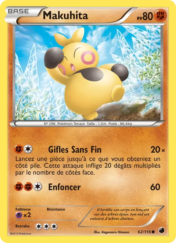 Carte Pokémon Makuhita — Glaciation Plasma