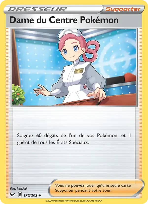 Carte Dame du Centre Pokémon