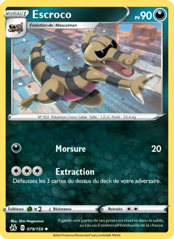 Carte Pokémon Escroco — Zénith Suprême