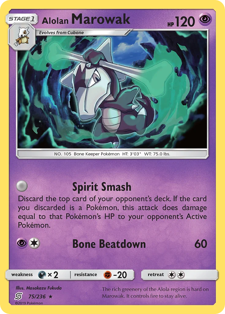 Carte Pokémon Ossatueur d’Alola — Harmonie des Esprits